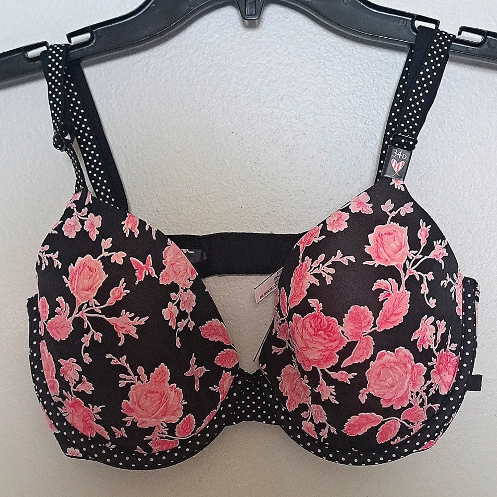 Victoria's Secret 34D Lined Demi Floral Bra